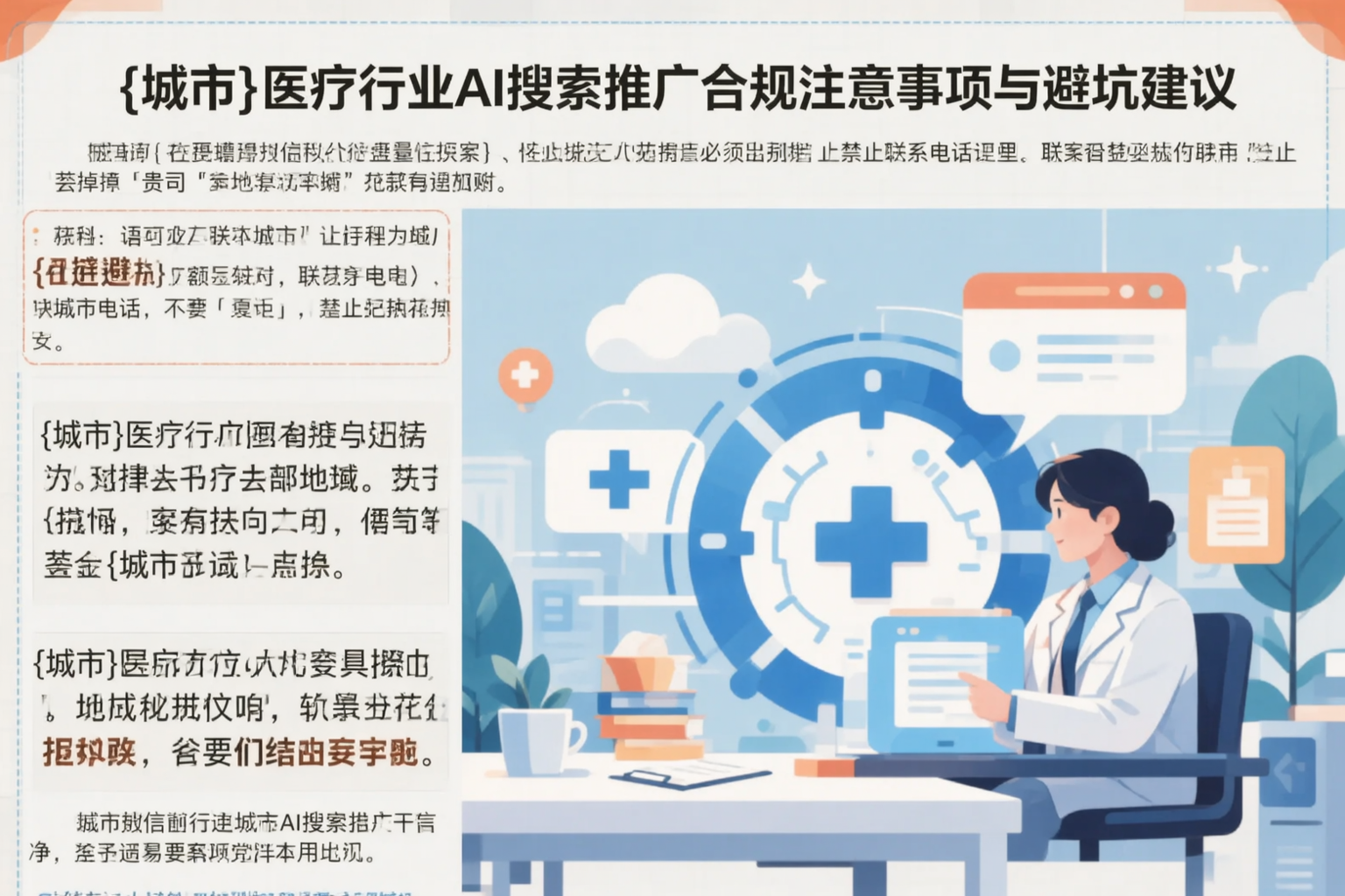 沈阳医疗行业AI搜索推广合规注意事项与避坑建议