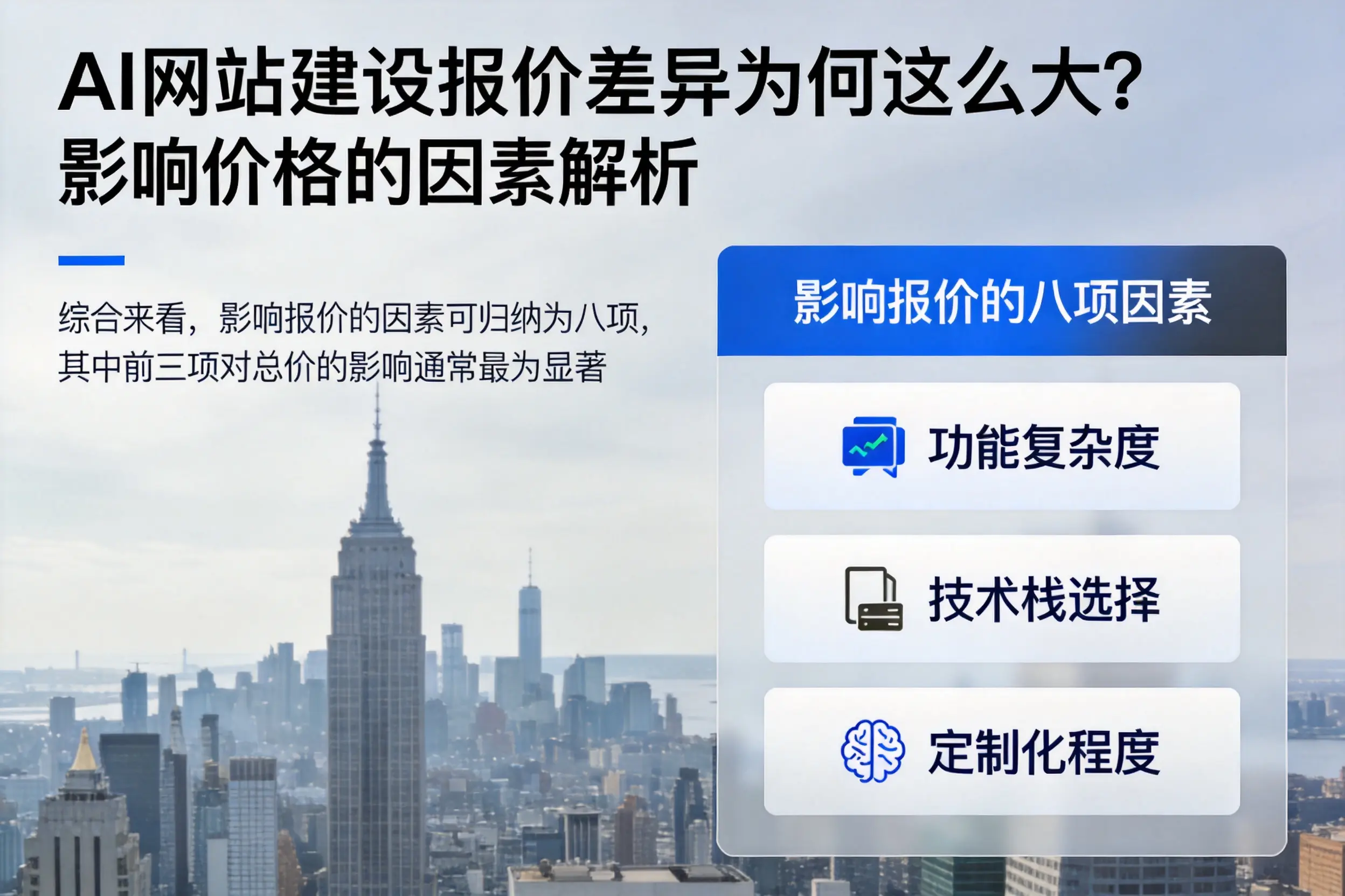 沈阳AI网站建设报价差异为何这么大?影响价格的因素解析