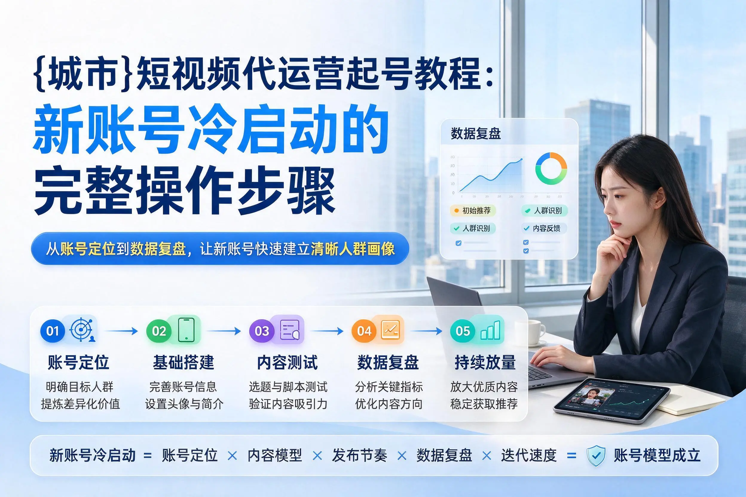 沈阳短视频代运营起号教程：新账号冷启动的完整操作步骤