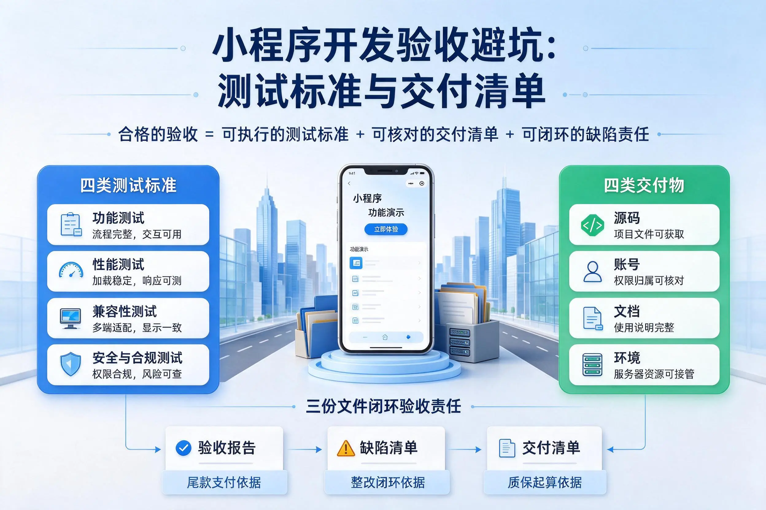 沈阳小程序开发验收避坑：测试标准与交付清单