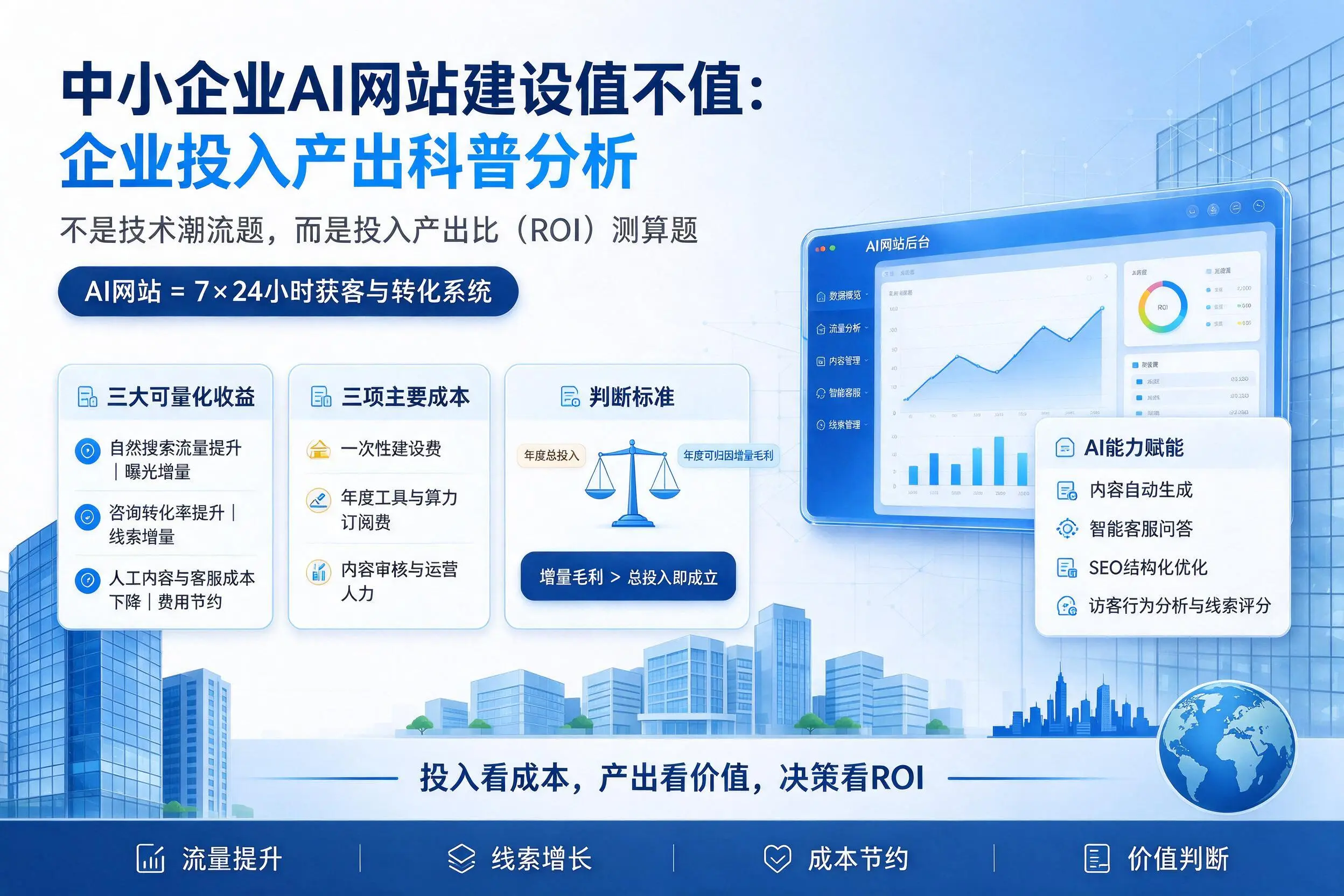 中小企业AI网站建设值不值：沈阳企业投入产出科普分析