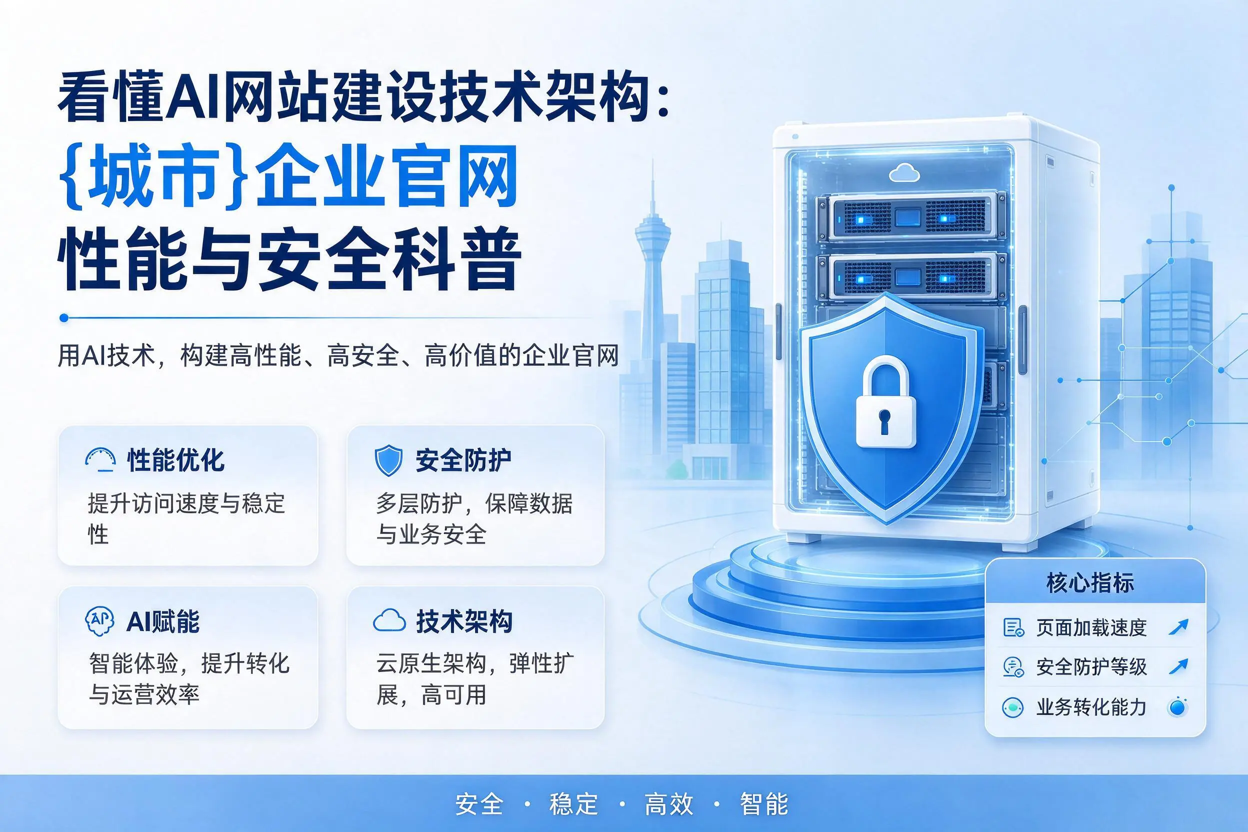 看懂AI网站建设技术架构：沈阳企业官网性能与安全科普