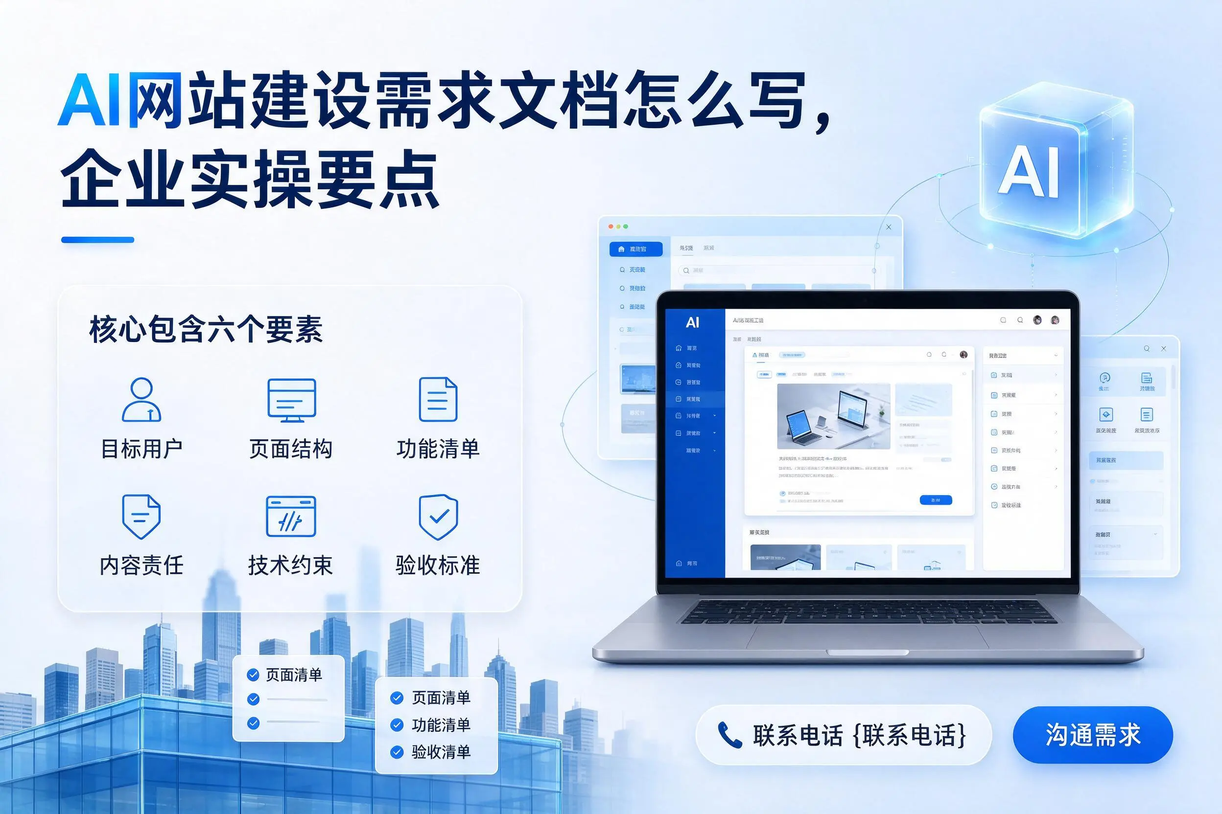 AI网站建设需求文档怎么写，沈阳企业实操要点